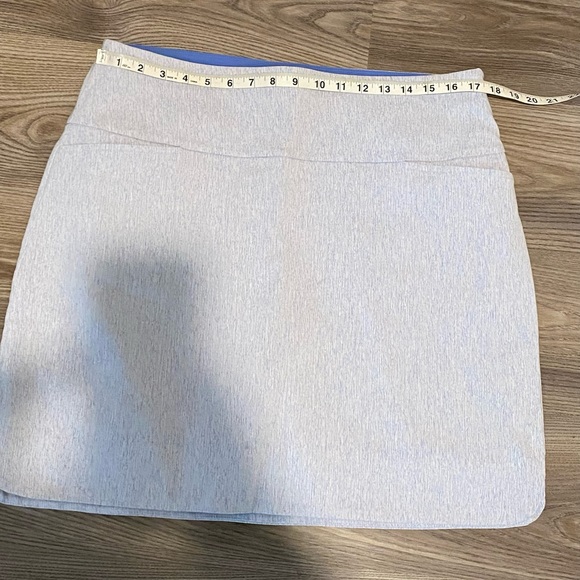 S.C. & CO. Tummy Control Heathered Gray Blue Golf Tennis Skort Womens size XL - Picture 4 of 9
